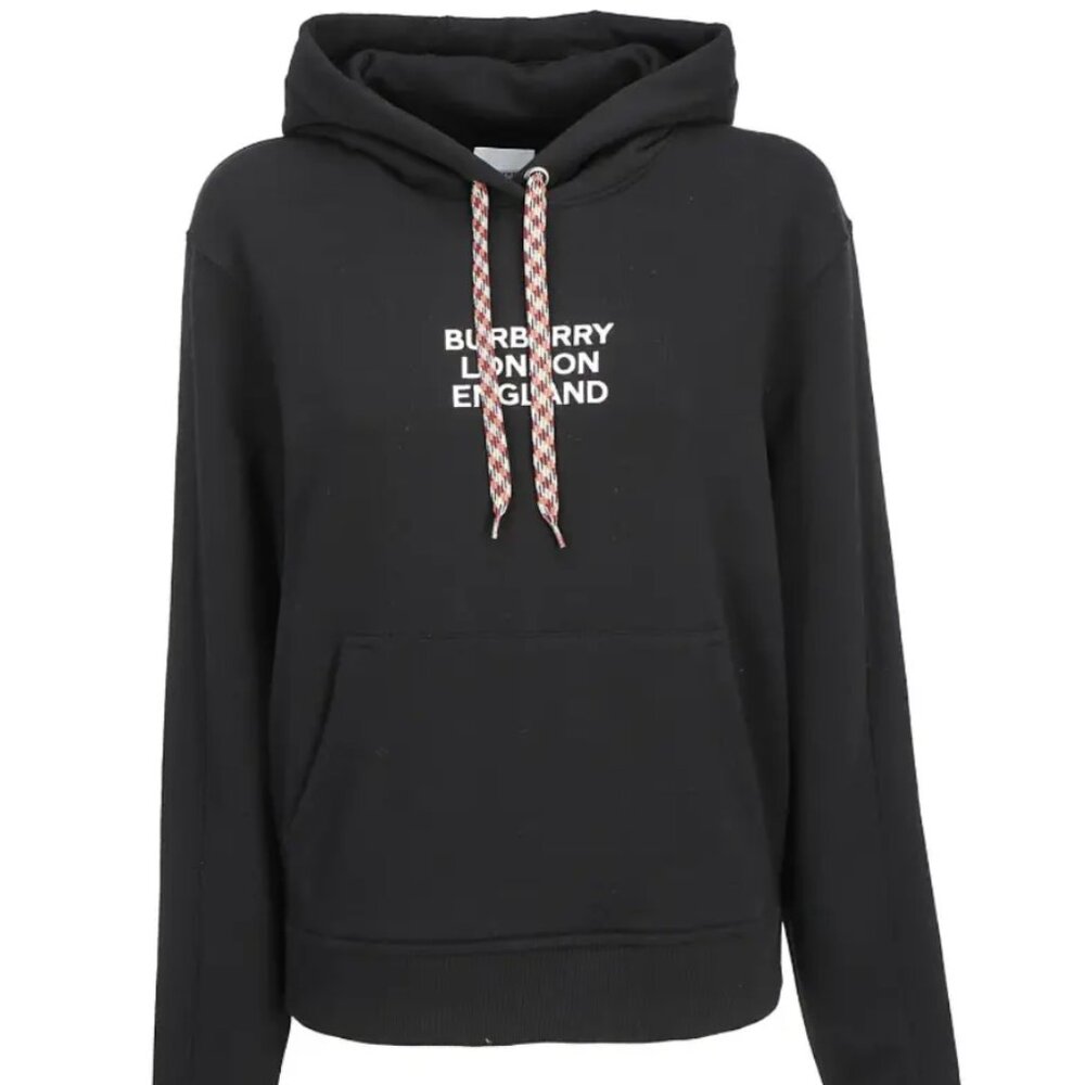 Burberry Logo Embroidered Hoodie Size Large SOLD OUT